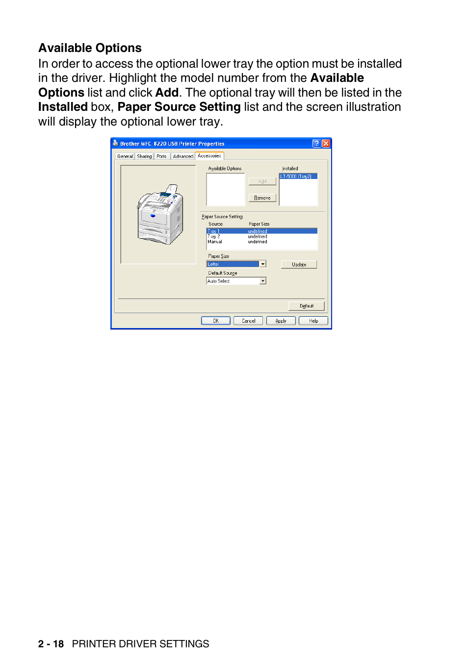 Brother MFC 8220 User Manual | Page 38 / 198