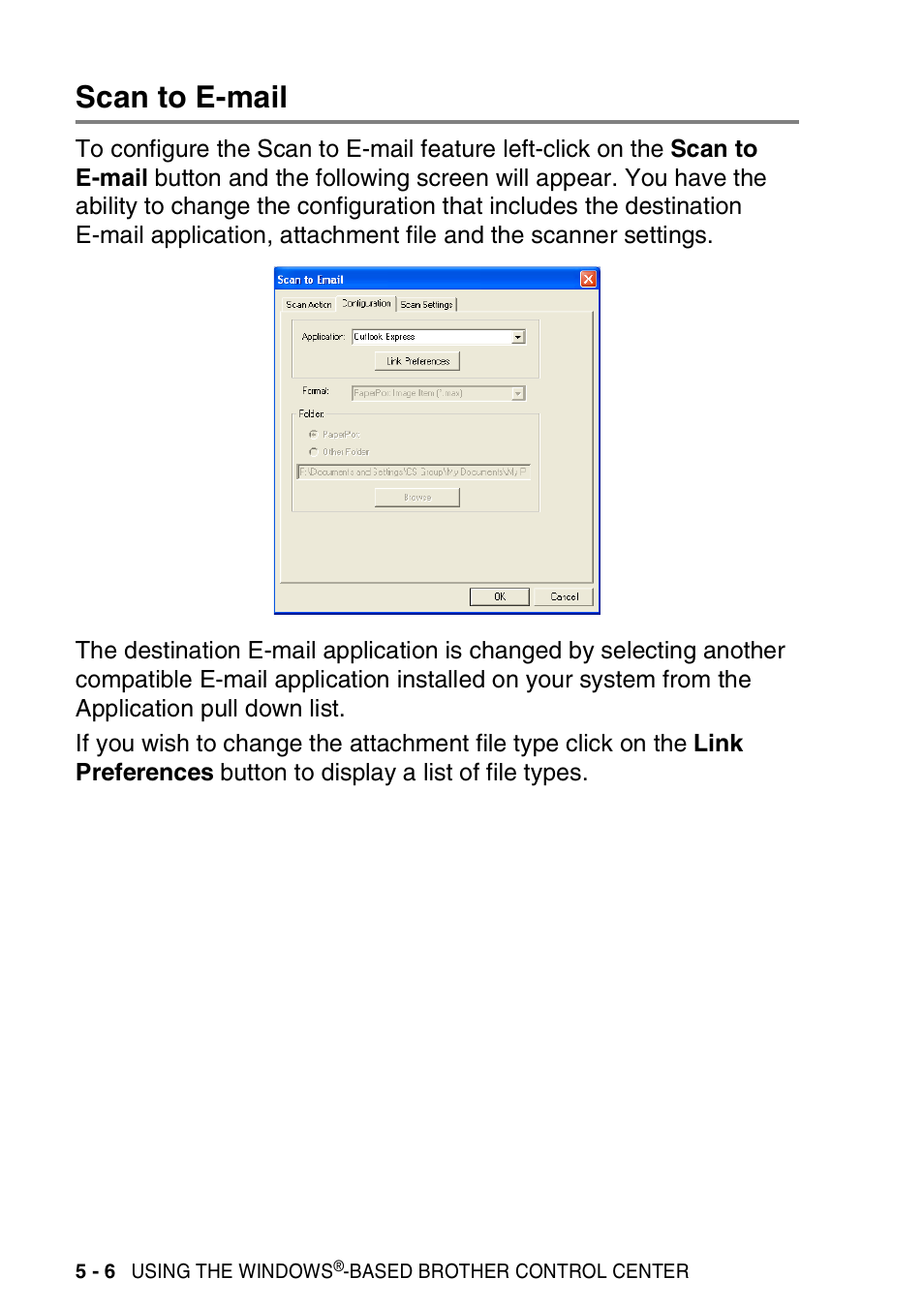 Scan to e-mail, Scan to e-mail -6 | Brother MFC 8220 User Manual | Page 94 / 198