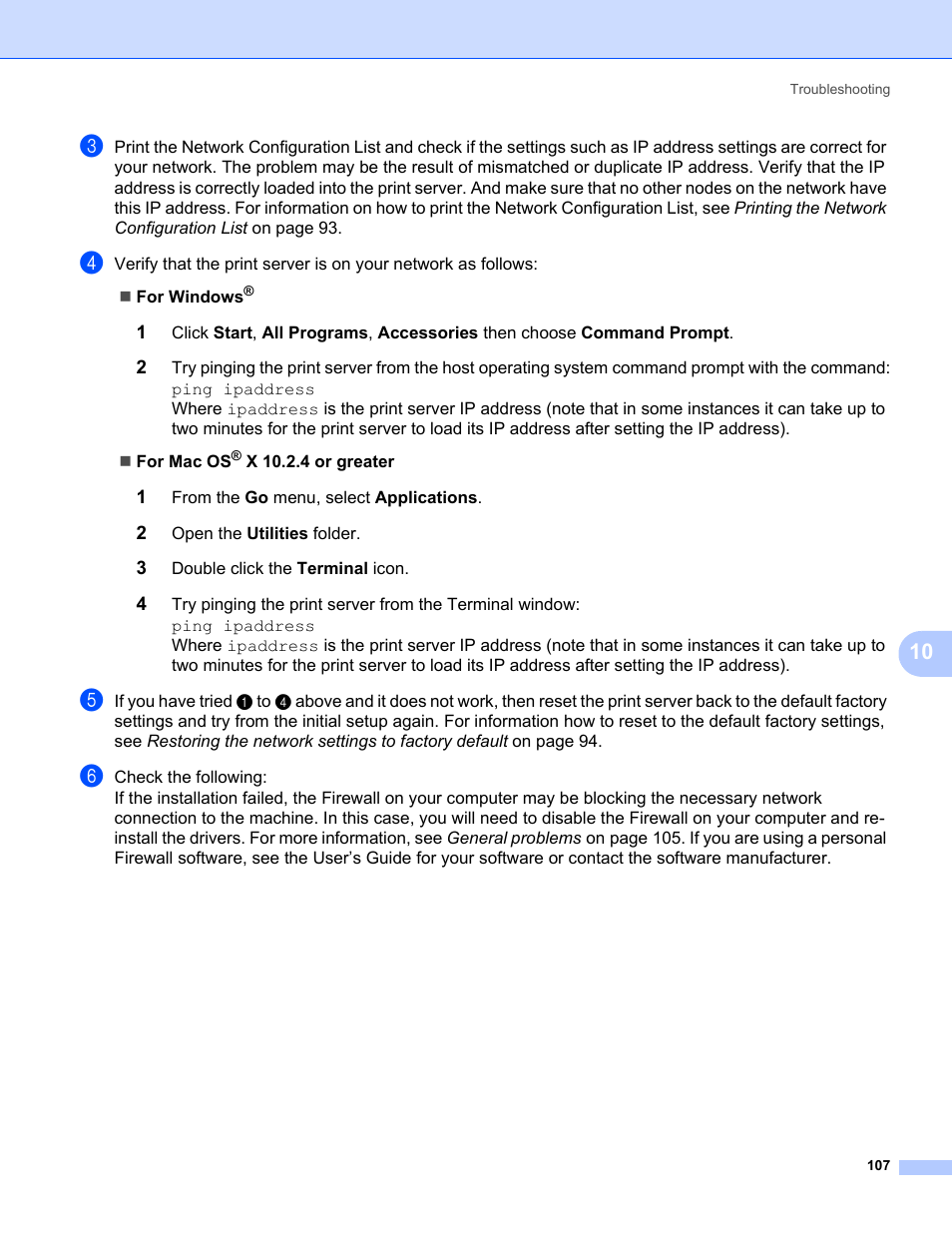 Brother MFC-685CW User Manual | Page 115 / 136