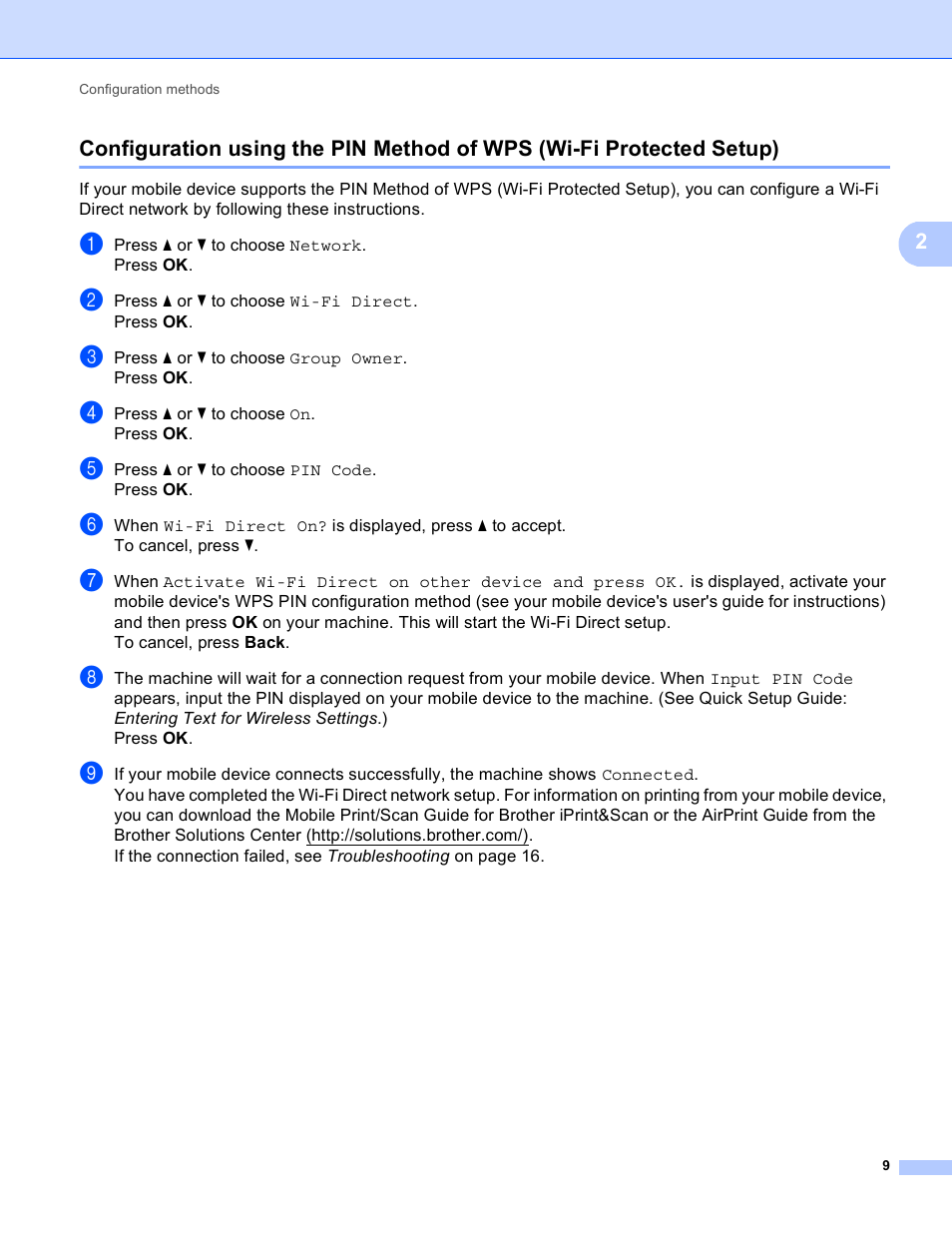 Brother MFC-9130CW User Manual | Page 12 / 25
