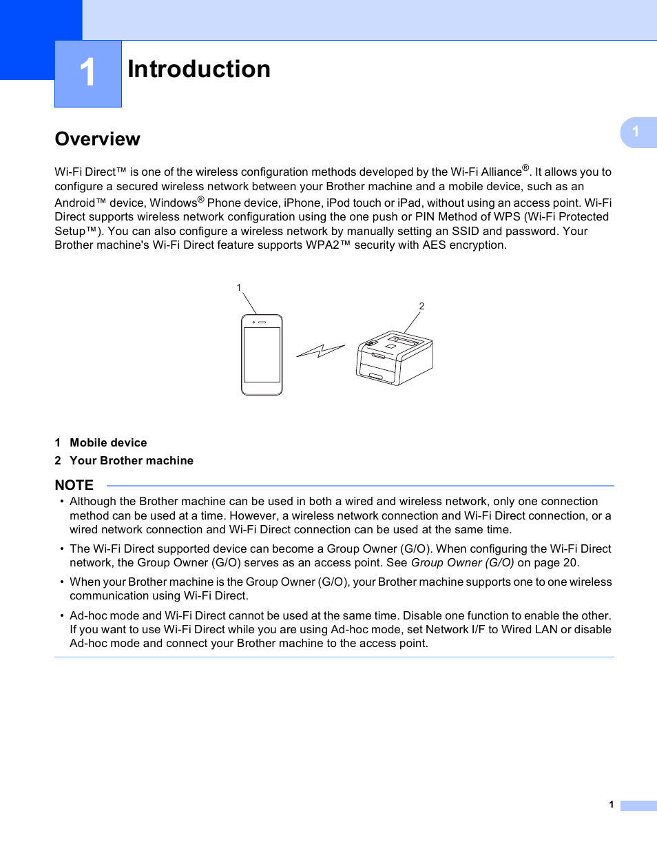1 introduction, Overview, Introduction | Brother MFC-9130CW User Manual | Page 4 / 25