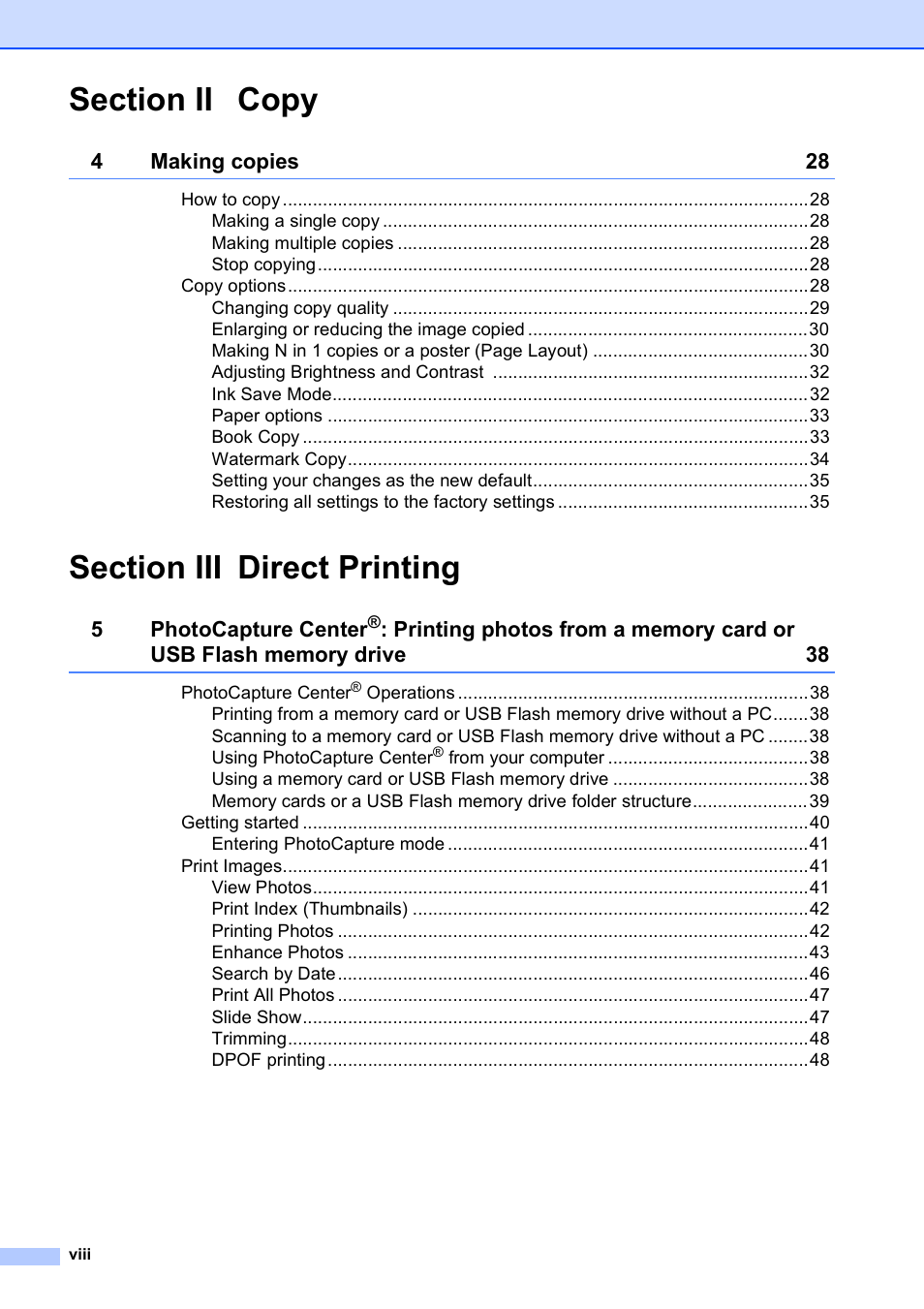 Brother DCP-395CN User Manual | Page 10 / 140