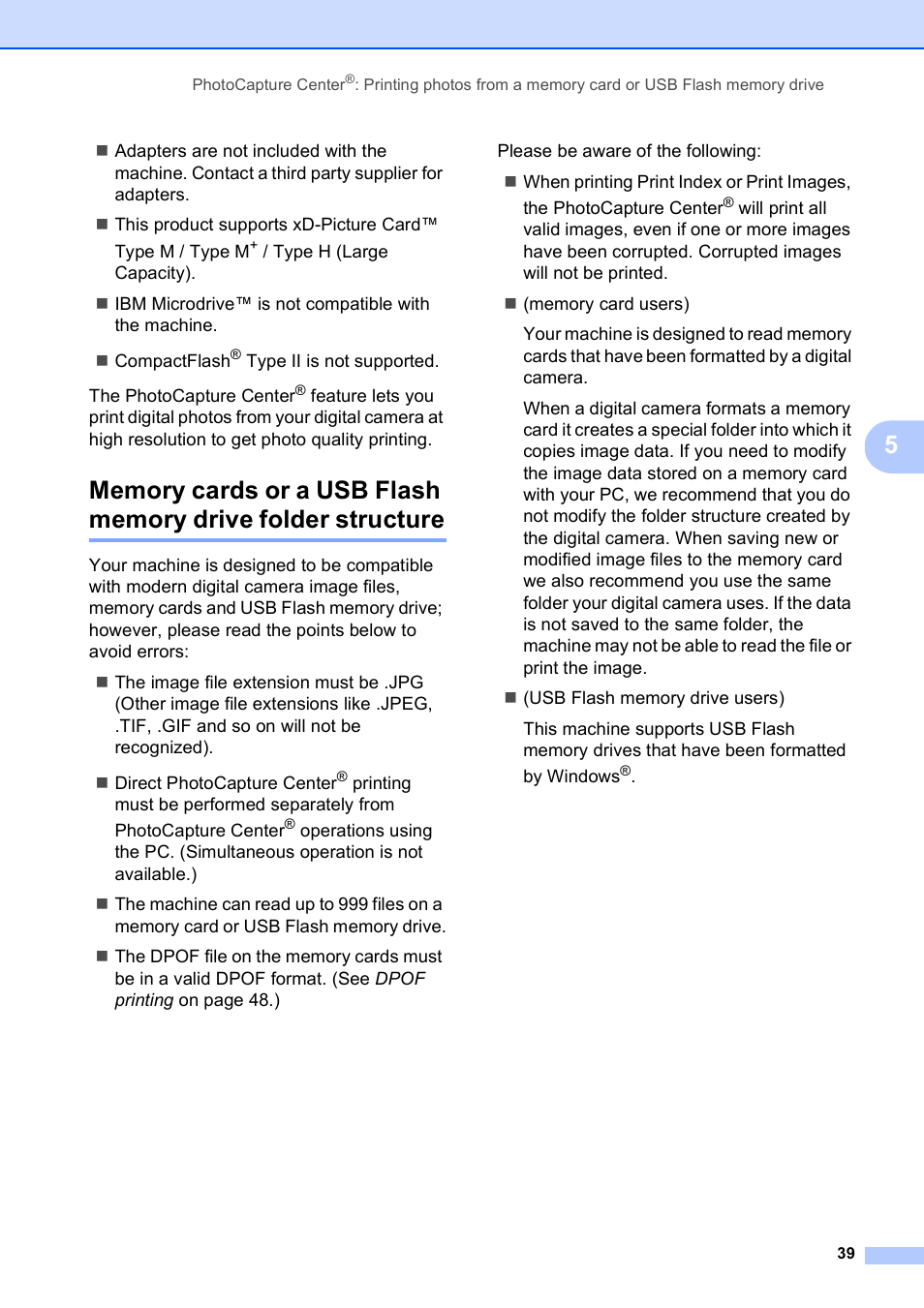 Brother DCP-395CN User Manual | Page 51 / 140