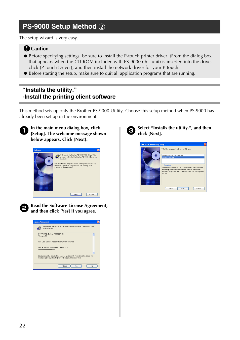 Ps-9000 setup method 2 | Brother PS-9000 User Manual | Page 23 / 47