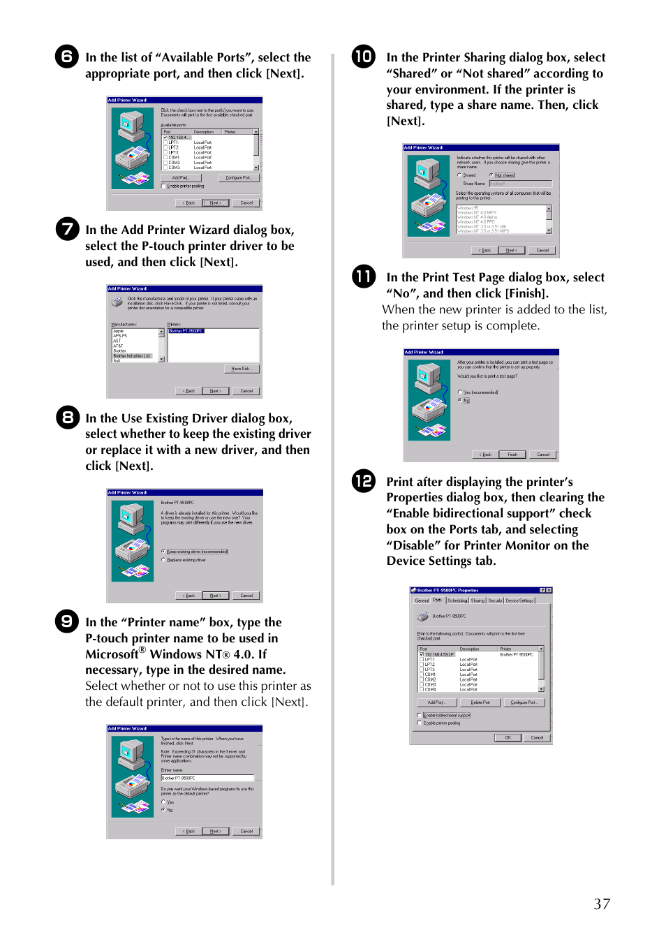 Brother PS-9000 User Manual | Page 38 / 47
