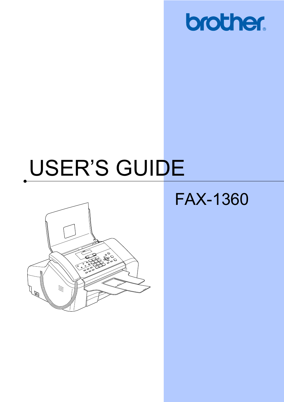 Brother Fax 1360 User Manual | 118 pages