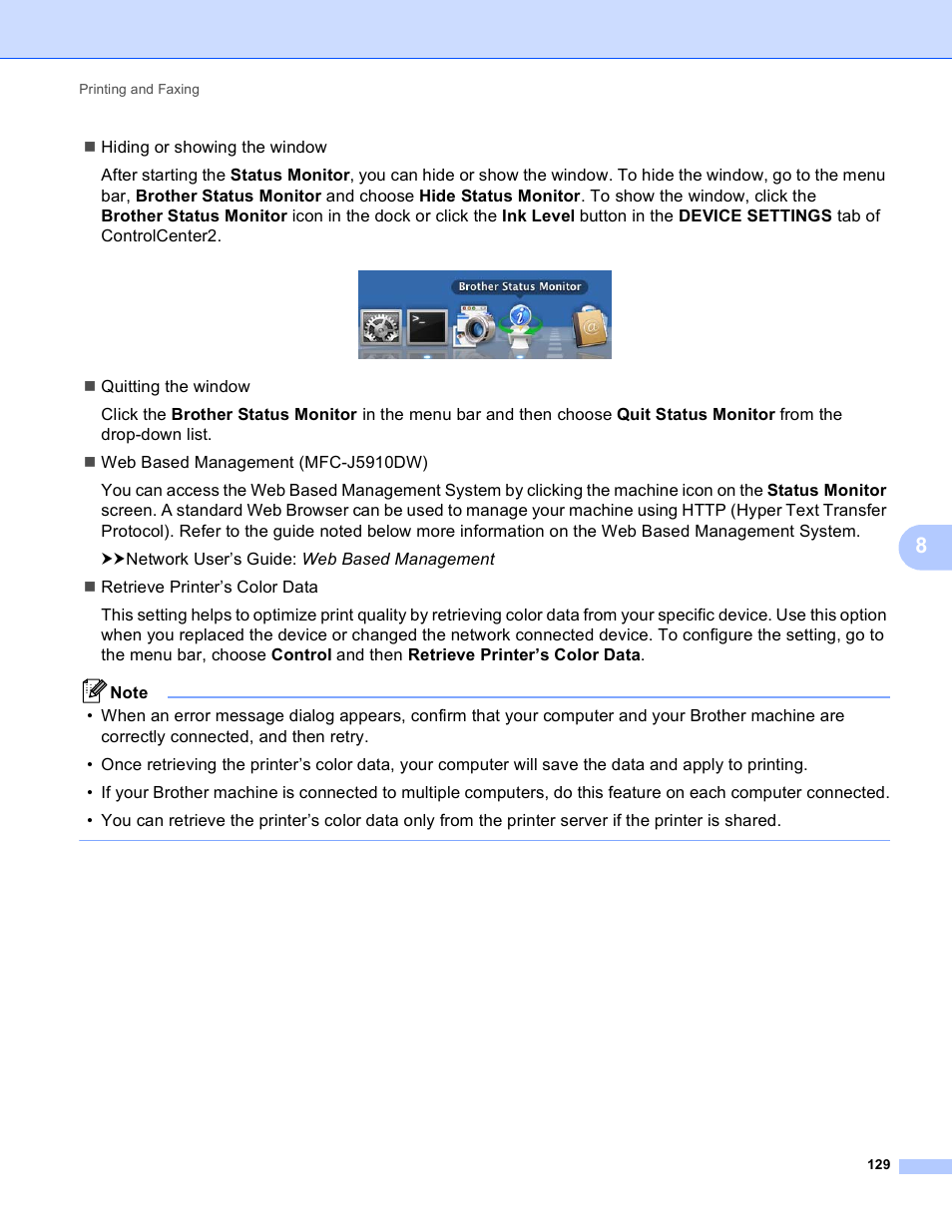 Brother MFC-J825DW User Manual | Page 138 / 248