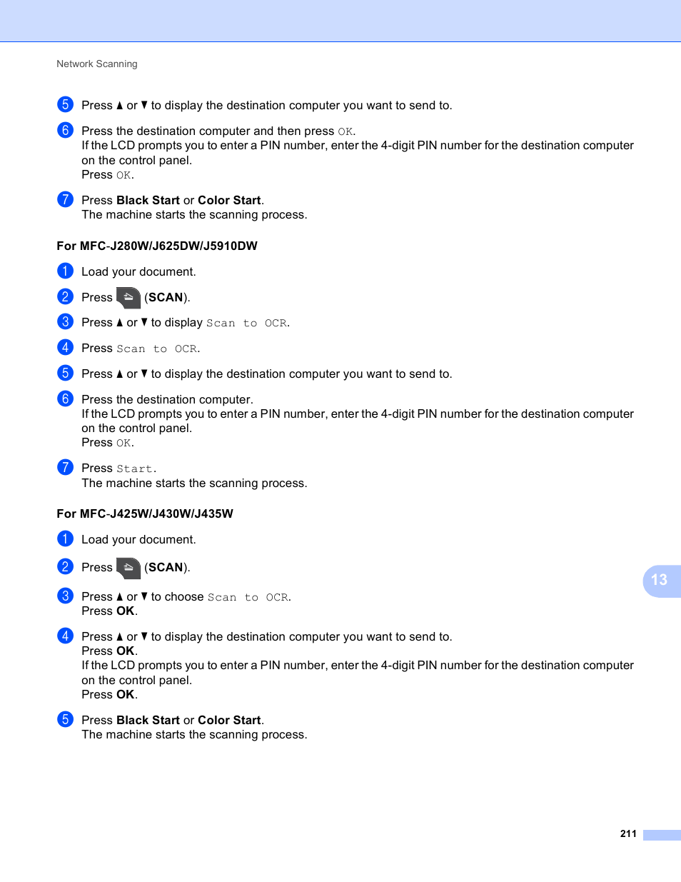 Brother MFC-J825DW User Manual | Page 220 / 248