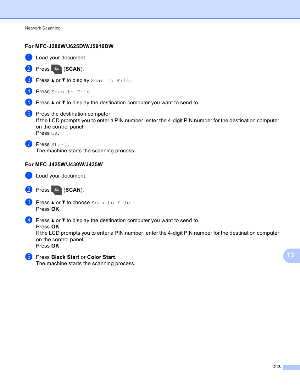 Brother MFC-J825DW User Manual | Page 222 / 248