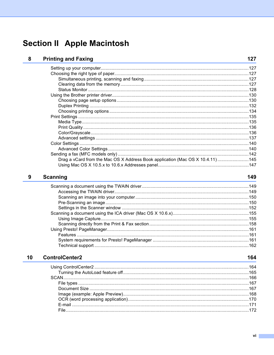 Brother MFC-J825DW User Manual | Page 7 / 248