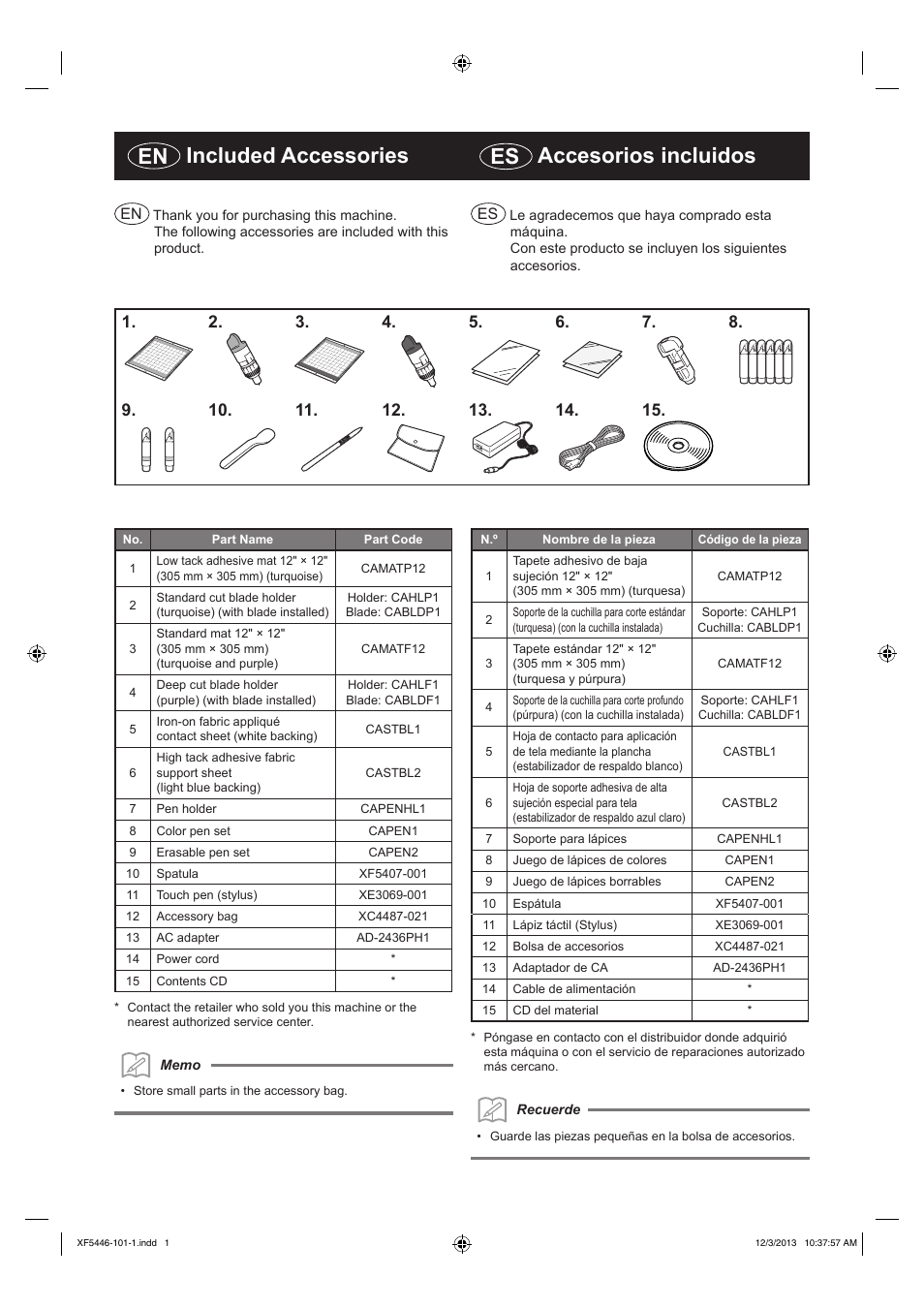 Brother CM550DX User Manual | 2 pages