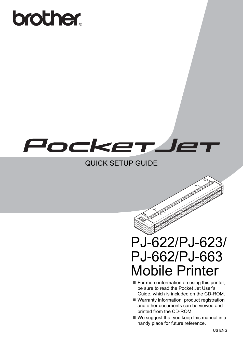 Brother Pocket Jet6 w BT PJ-662 User Manual | 7 pages