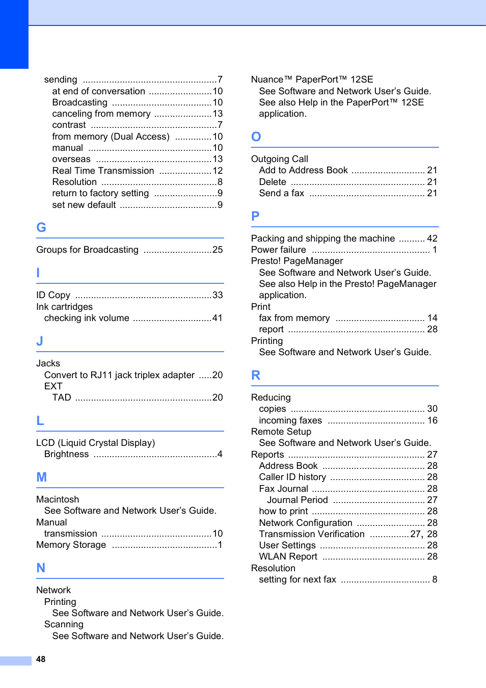 Brother MFC-J285DW User Manual | Page 52 / 54