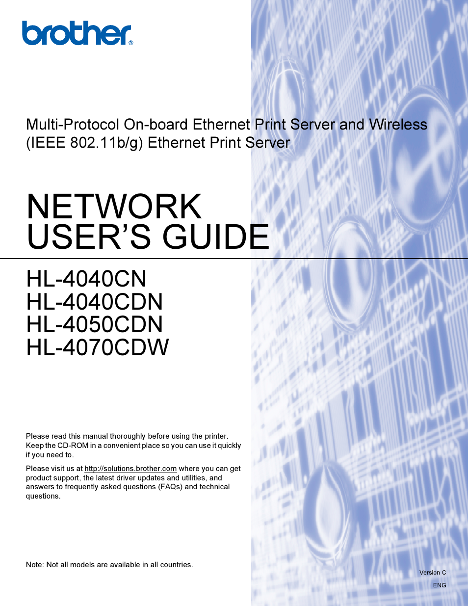 Brother HL-4040CDN User Manual | 177 pages