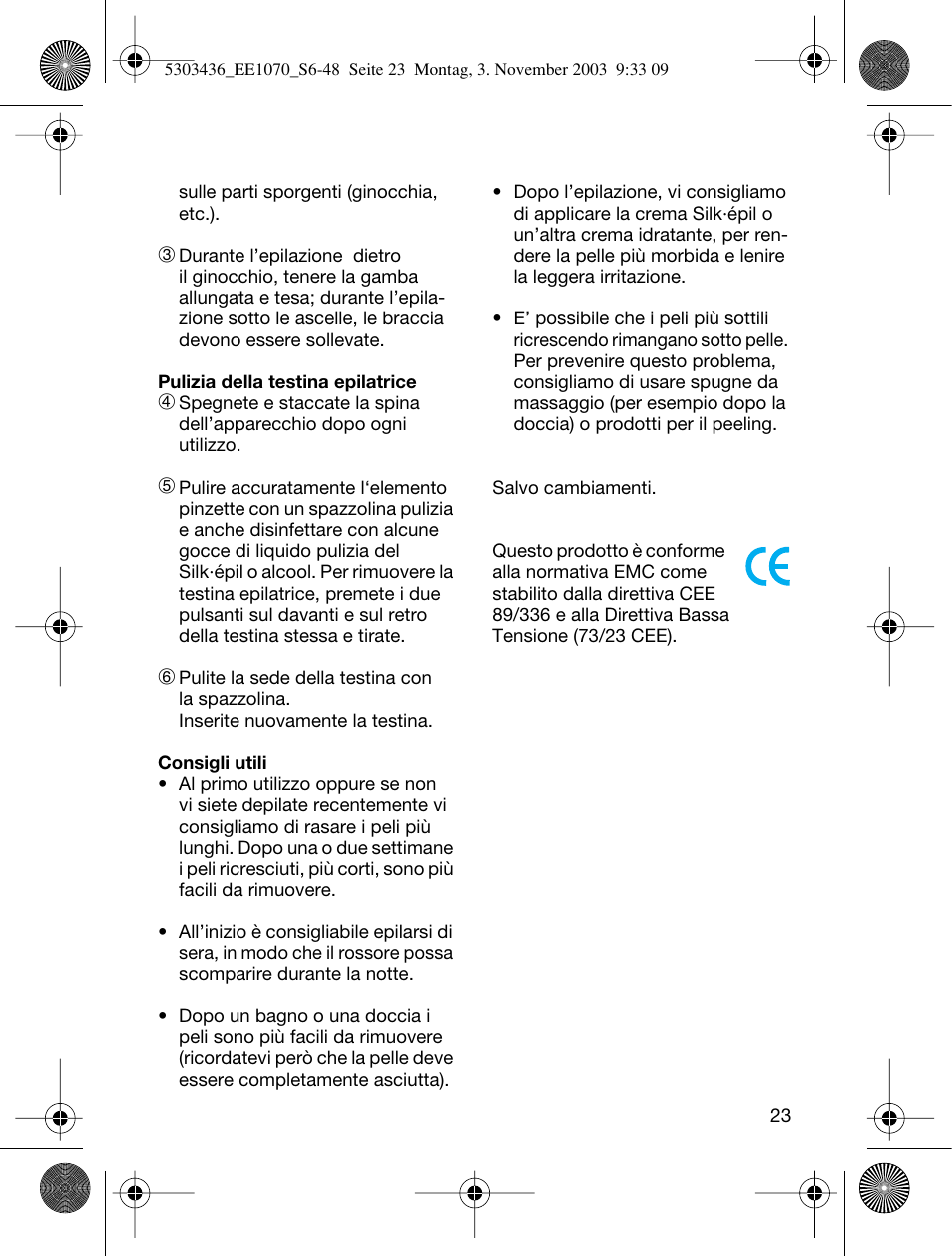 Braun EE1070 Silk-épil SuperSoft User Manual | Page 22 / 43