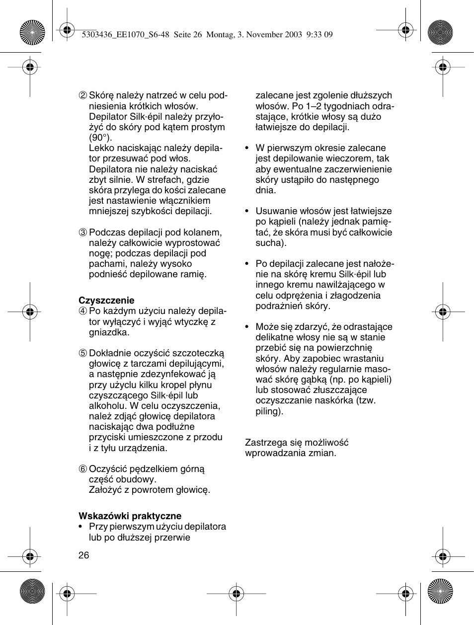Braun EE1070 Silk-épil SuperSoft User Manual | Page 25 / 43