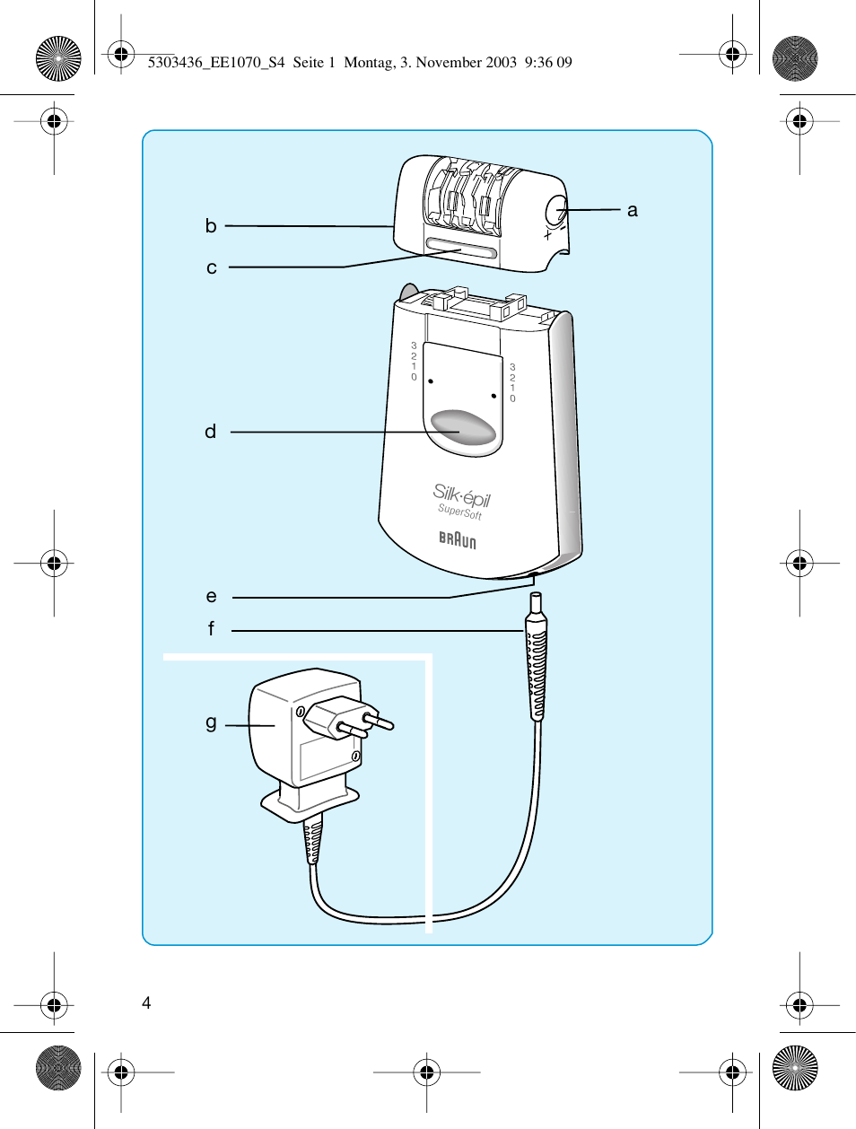 Braun EE1070 Silk-épil SuperSoft User Manual | Page 3 / 43