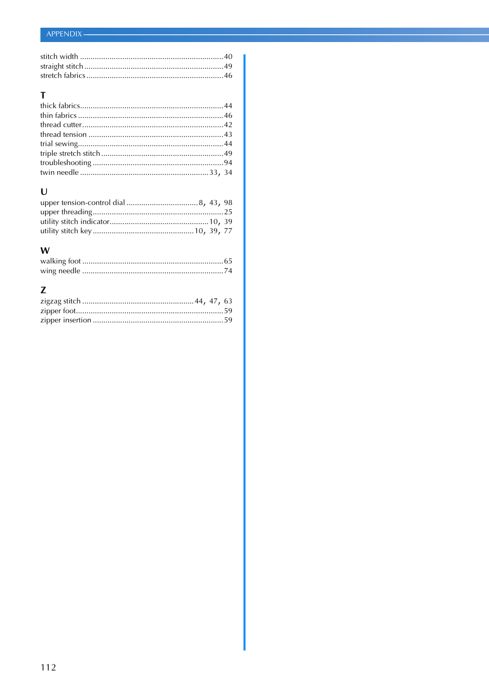 Brother DZ3000 User Manual | Page 114 / 116