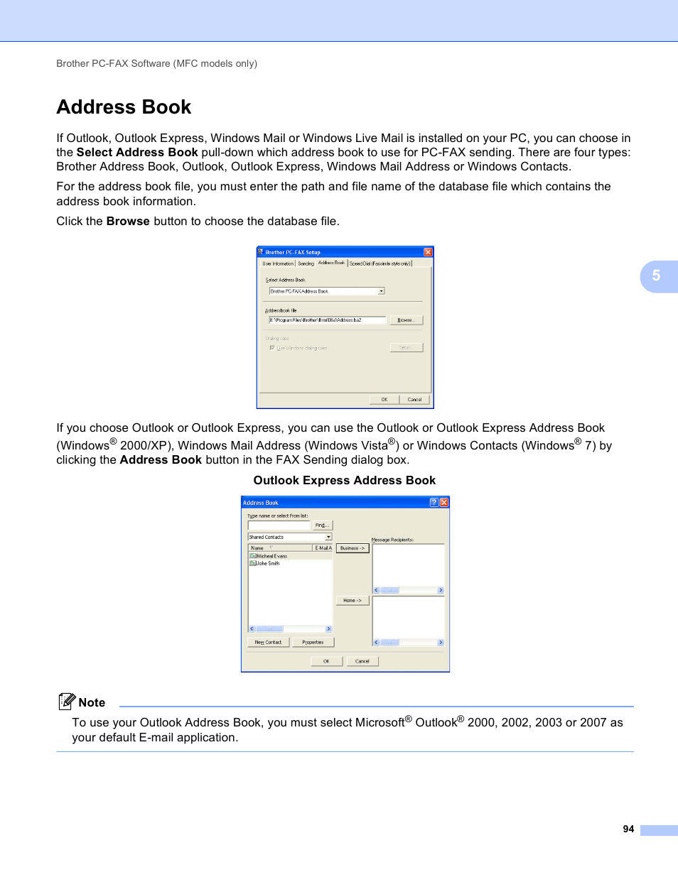 Address book | Brother MFC-J410W User Manual | Page 100 / 205