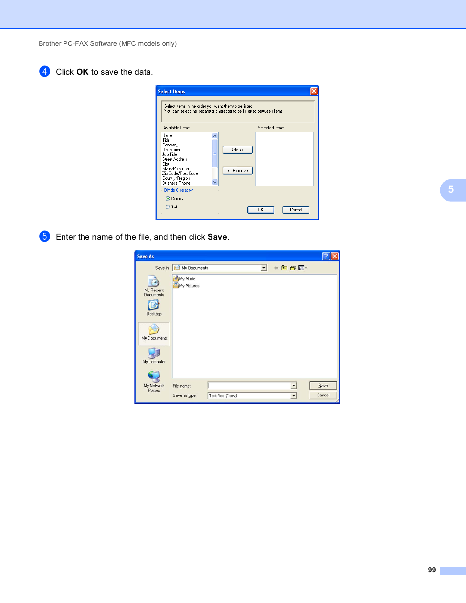 Brother MFC-J410W User Manual | Page 105 / 205
