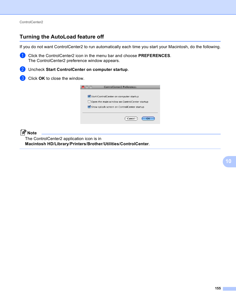 Turning the autoload feature off, 10 turning the autoload feature off | Brother MFC-J410W User Manual | Page 161 / 205