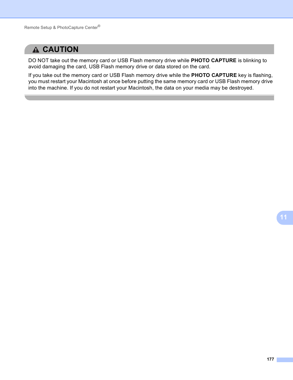 Caution | Brother MFC-J410W User Manual | Page 183 / 205
