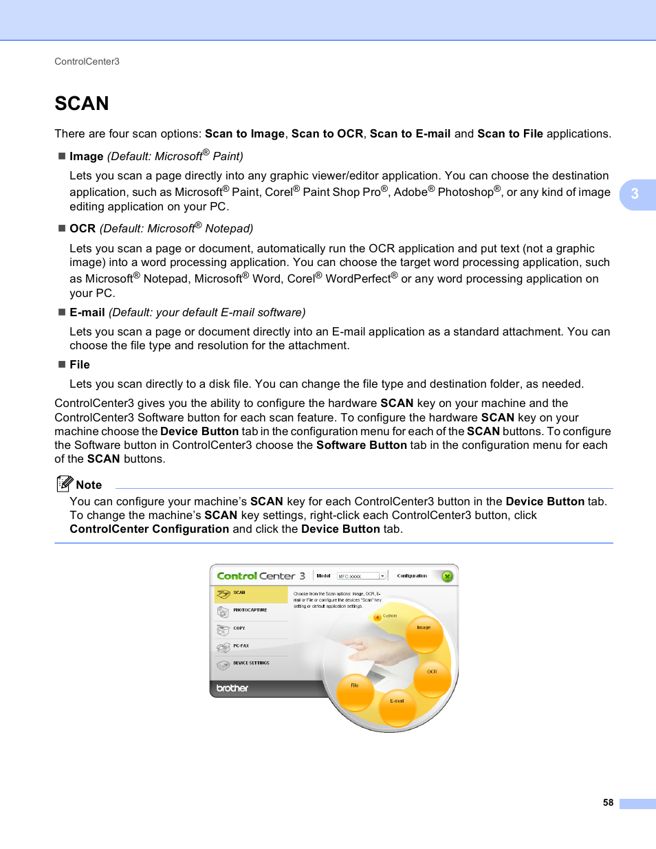 Scan | Brother MFC-J410W User Manual | Page 64 / 205