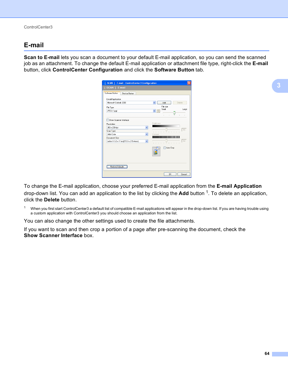 E-mail, 3e-mail | Brother MFC-J410W User Manual | Page 70 / 205