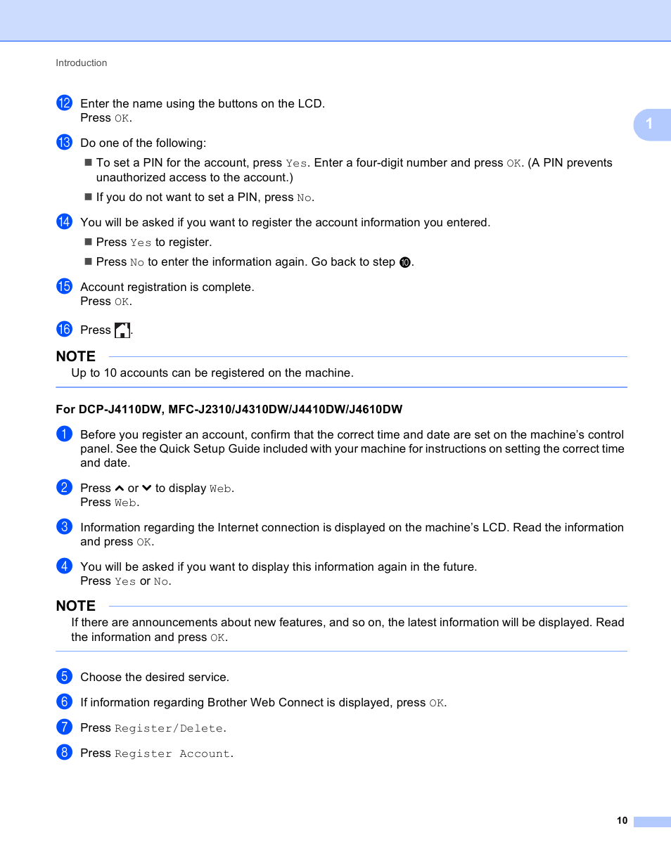 Brother MFC-J4510DW User Manual | Page 13 / 40