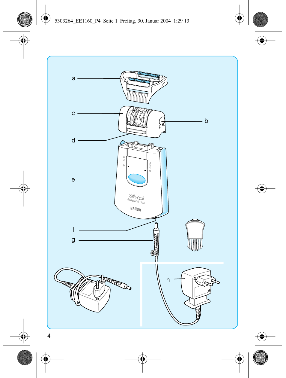 Braun EE1160 Silk-épil SuperSoft Plus User Manual | Page 3 / 47