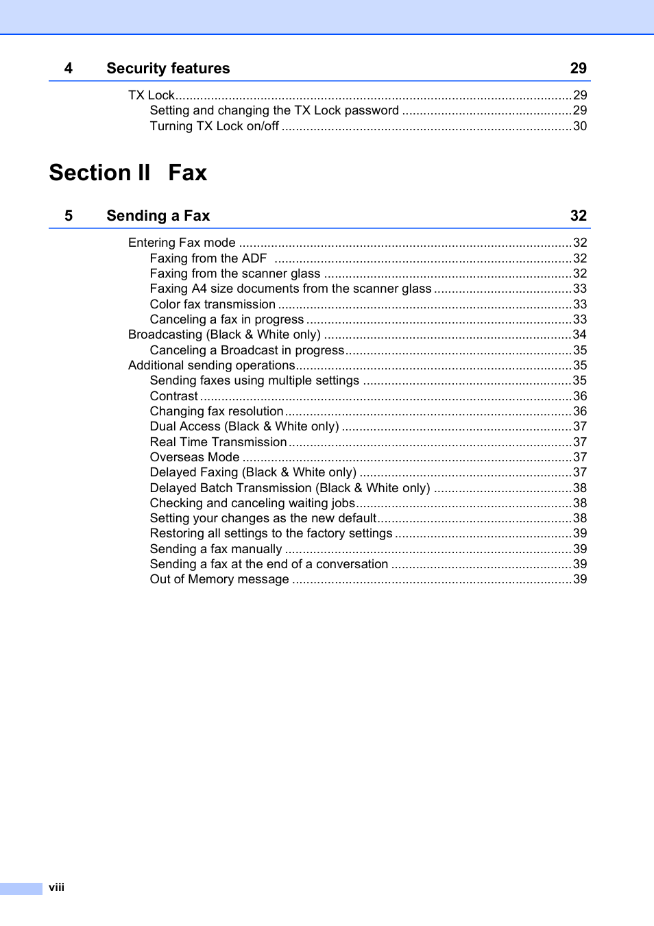 Brother MFC-495CW User Manual | Page 10 / 224