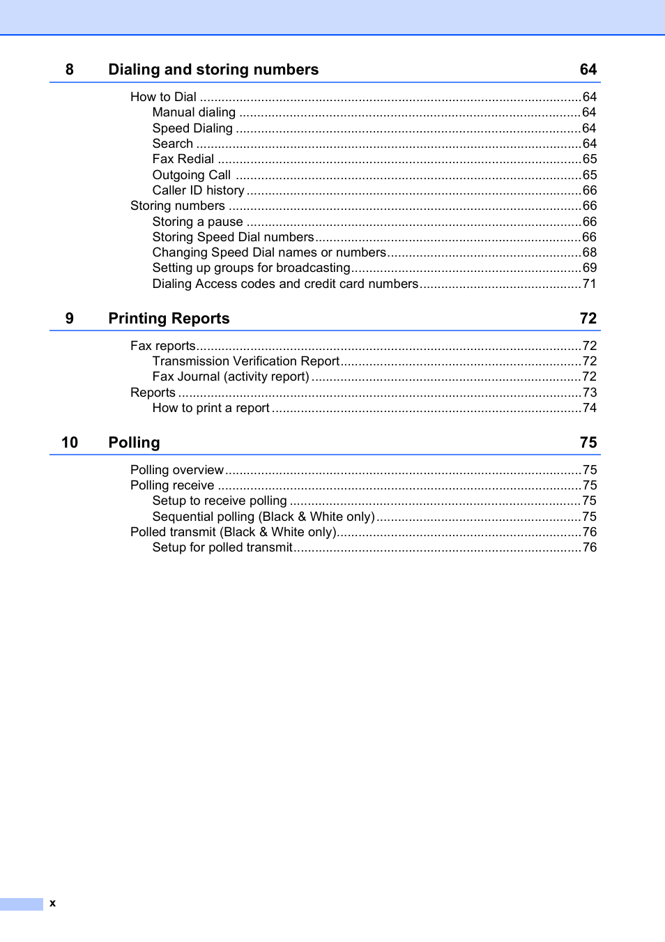 Brother MFC-495CW User Manual | Page 12 / 224