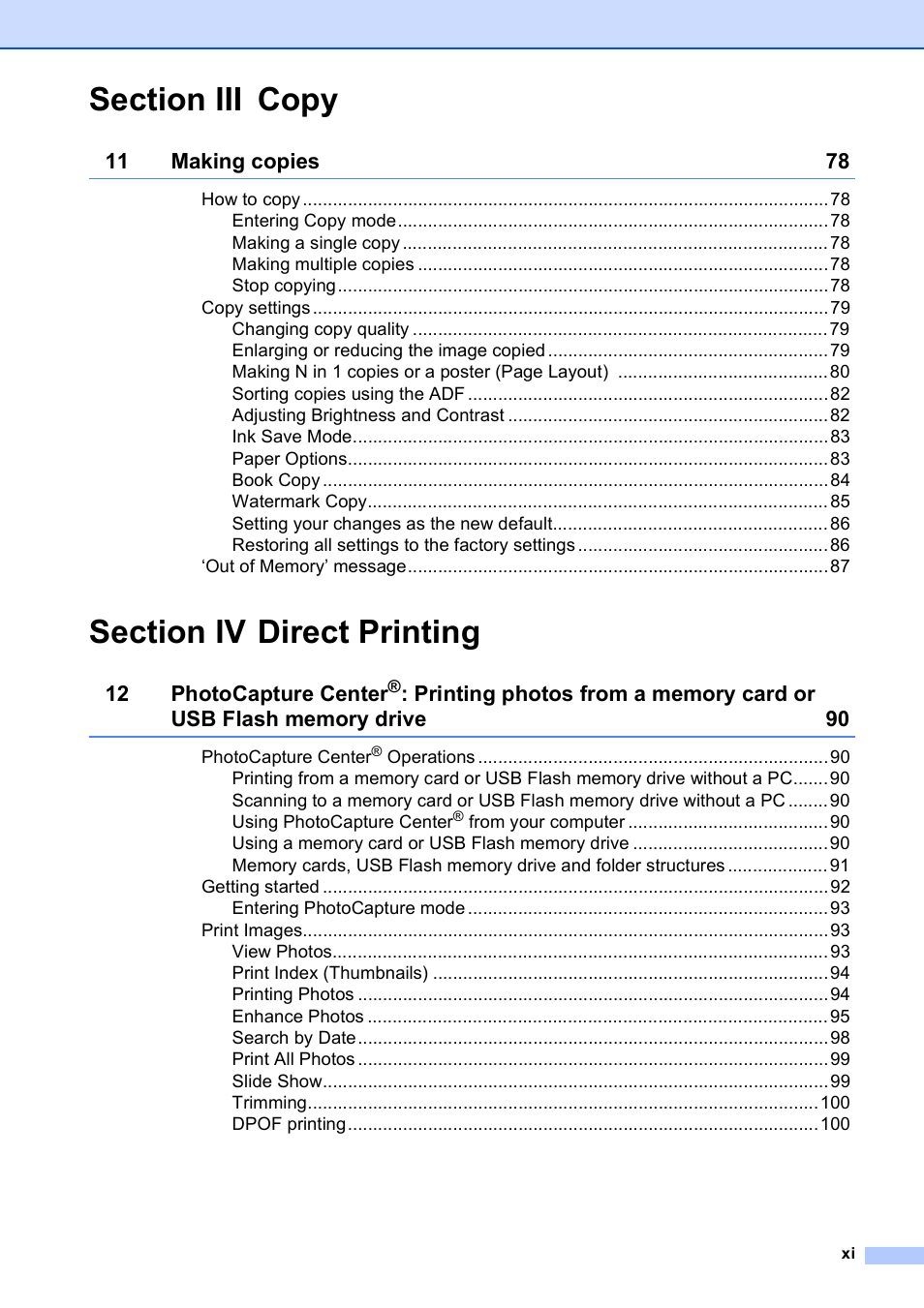 Brother MFC-495CW User Manual | Page 13 / 224