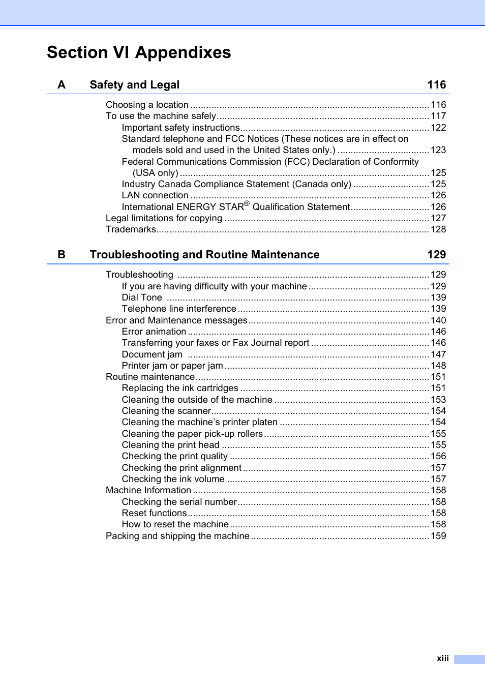 Brother MFC-495CW User Manual | Page 15 / 224