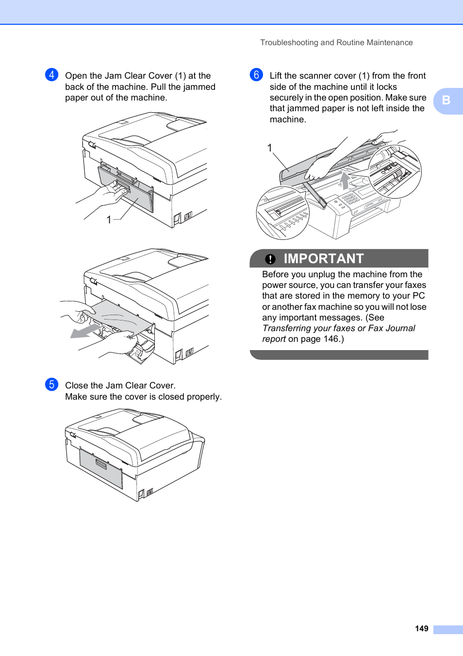 Important | Brother MFC-495CW User Manual | Page 165 / 224