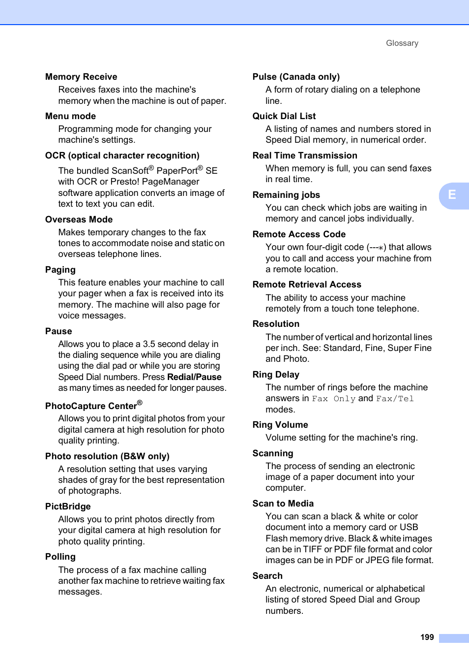 Brother MFC-495CW User Manual | Page 215 / 224