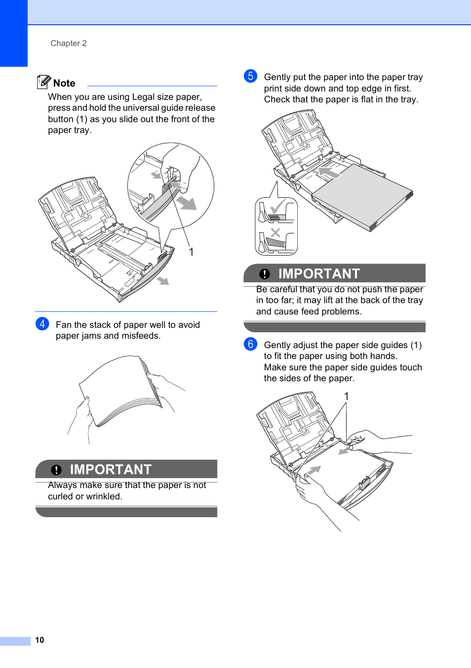 Important | Brother MFC-495CW User Manual | Page 26 / 224