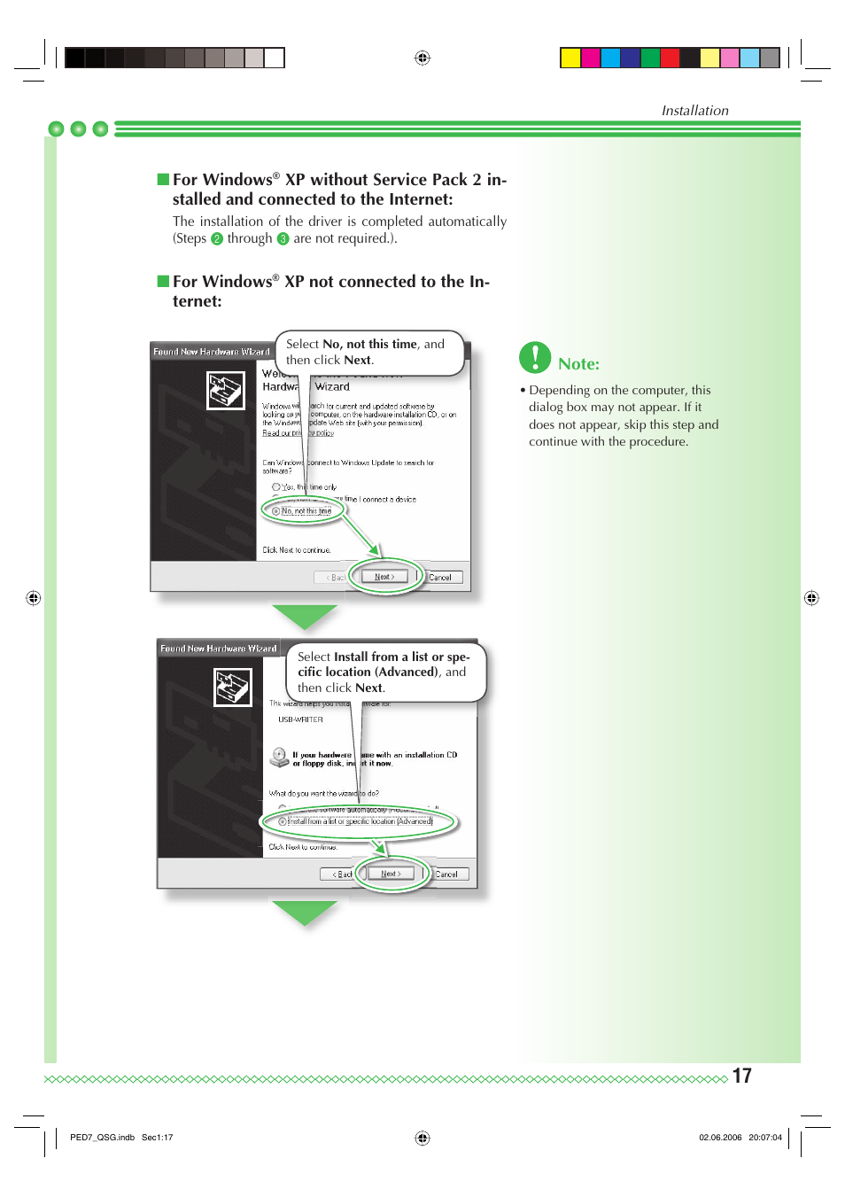 For windows | Brother PE-DESIGN Ver.7 User Manual | Page 19 / 50