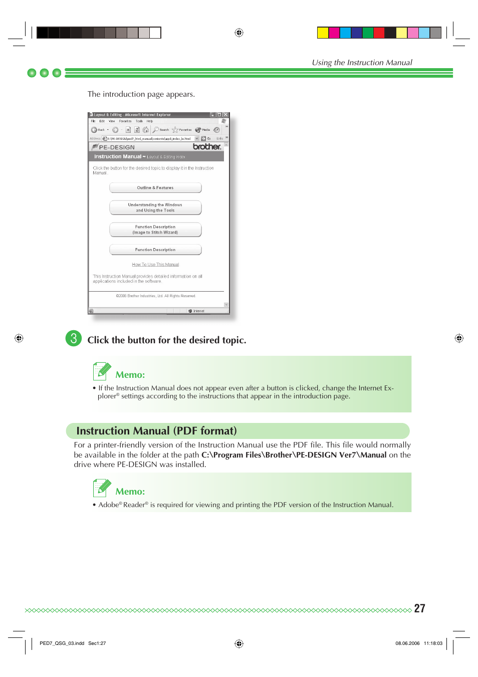 Instruction manual (pdf format) | Brother PE-DESIGN Ver.7 User Manual | Page 29 / 50