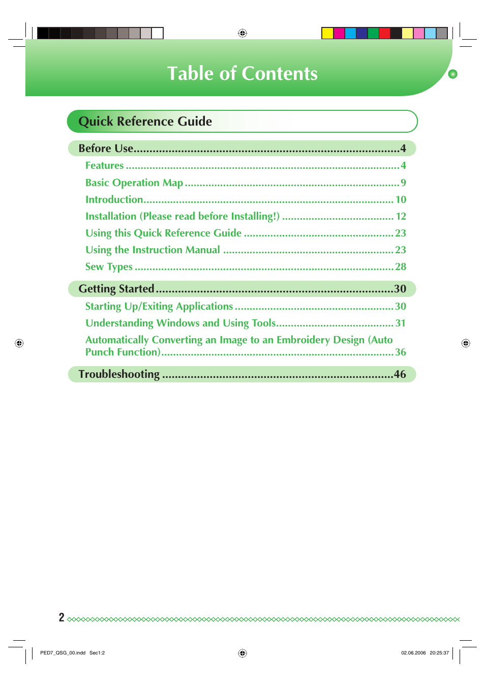 Brother PE-DESIGN Ver.7 User Manual | Page 4 / 50
