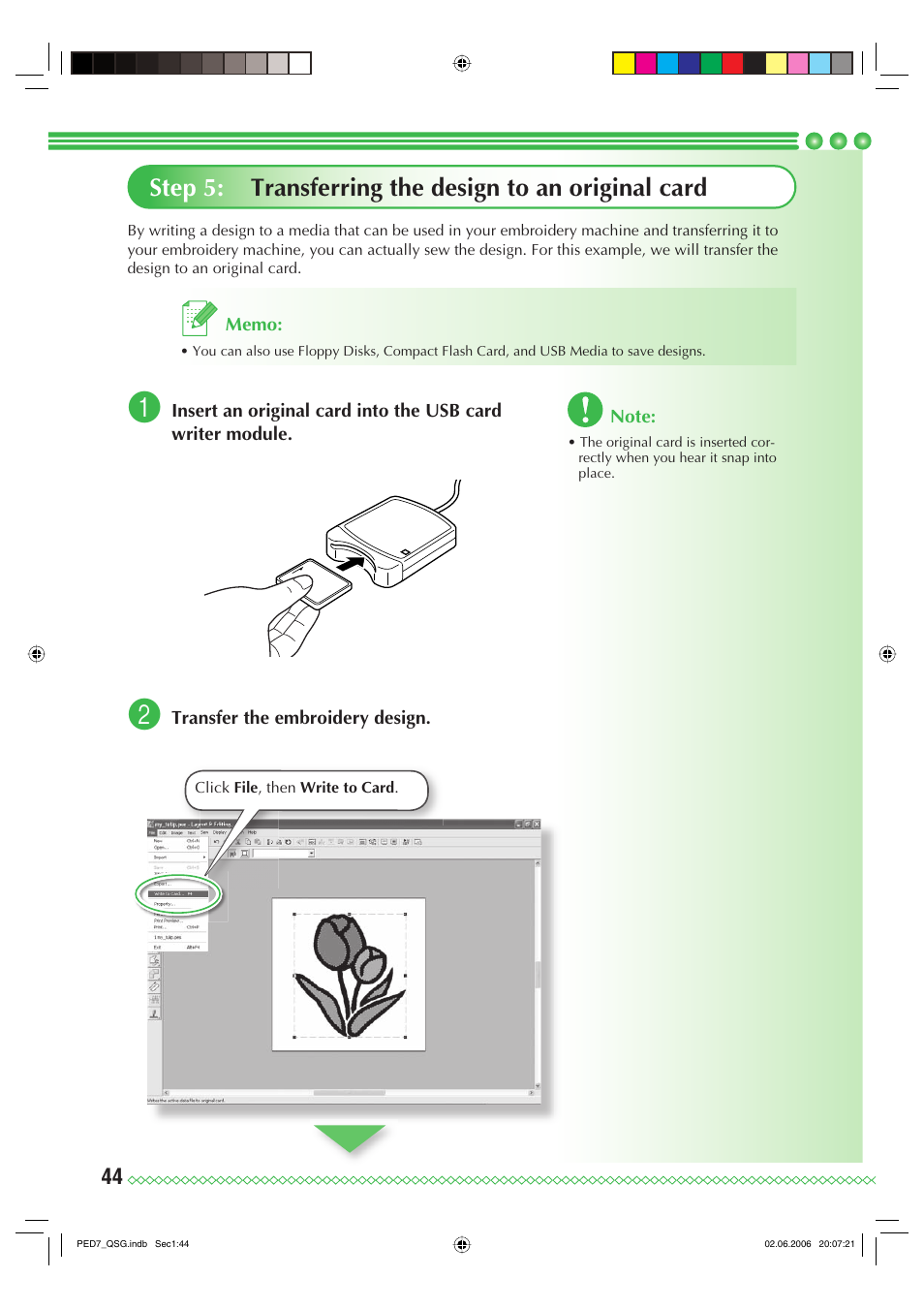 Brother PE-DESIGN Ver.7 User Manual | Page 46 / 50