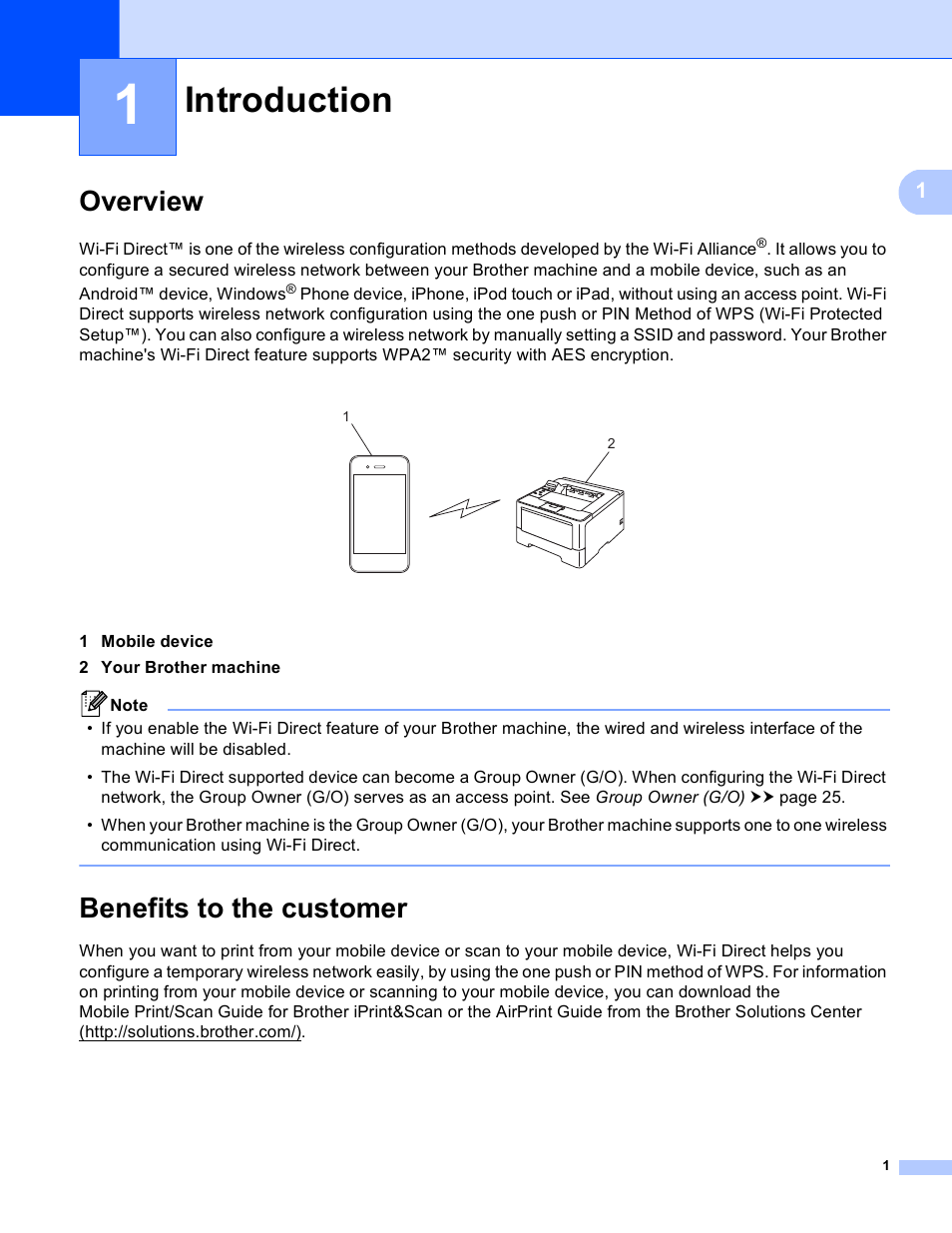 1 introduction, Overview, Benefits to the customer | Introduction, Overview benefits to the customer | Brother HL-6180DWT User Manual | Page 4 / 30