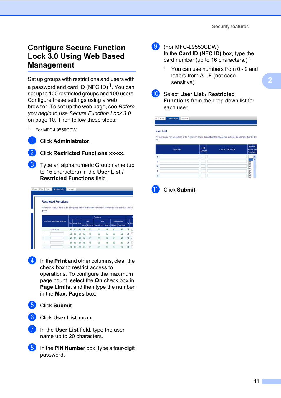 Brother MFC-L8600CDW User Manual | Page 17 / 108