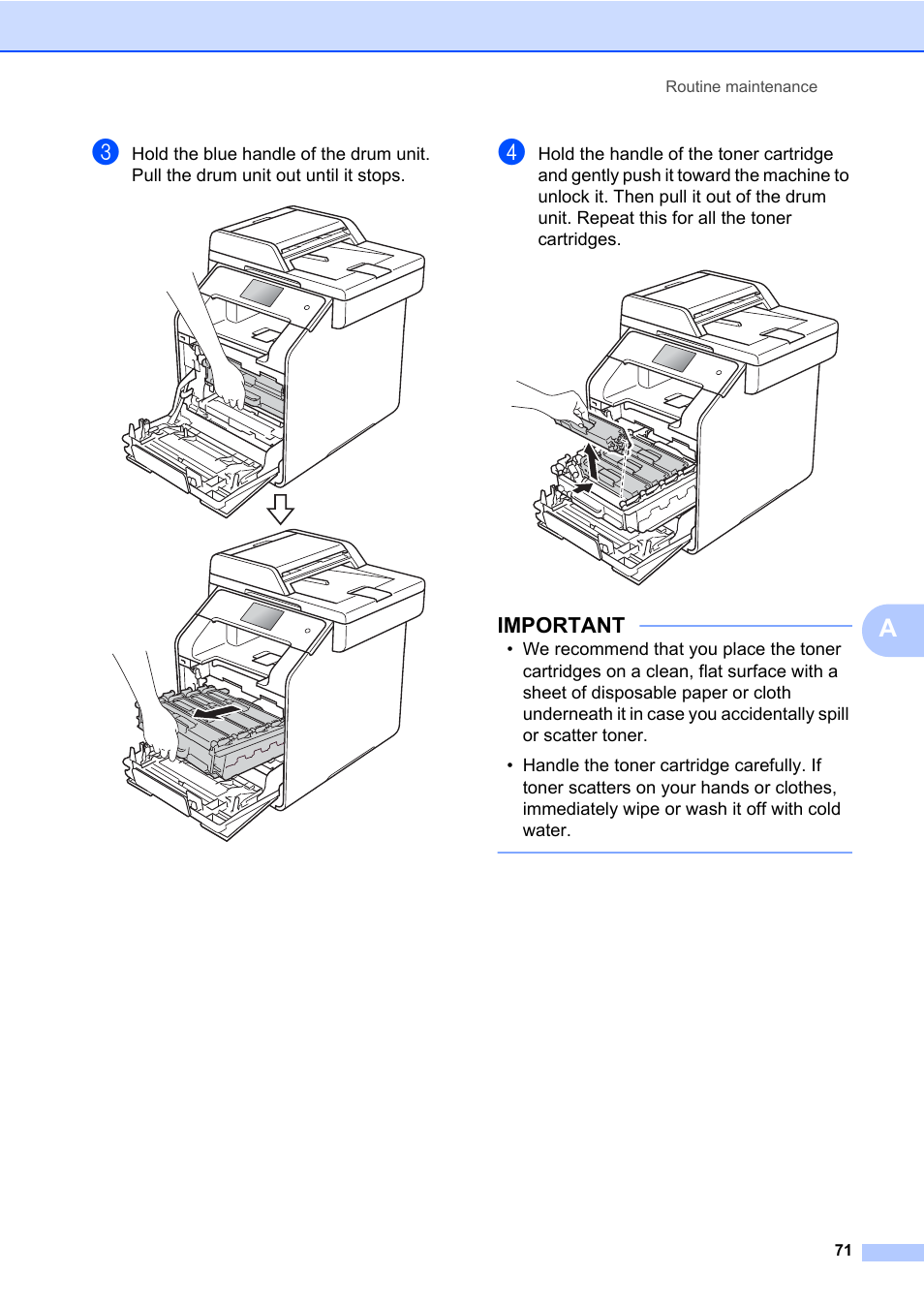 Important | Brother MFC-L8600CDW User Manual | Page 77 / 108
