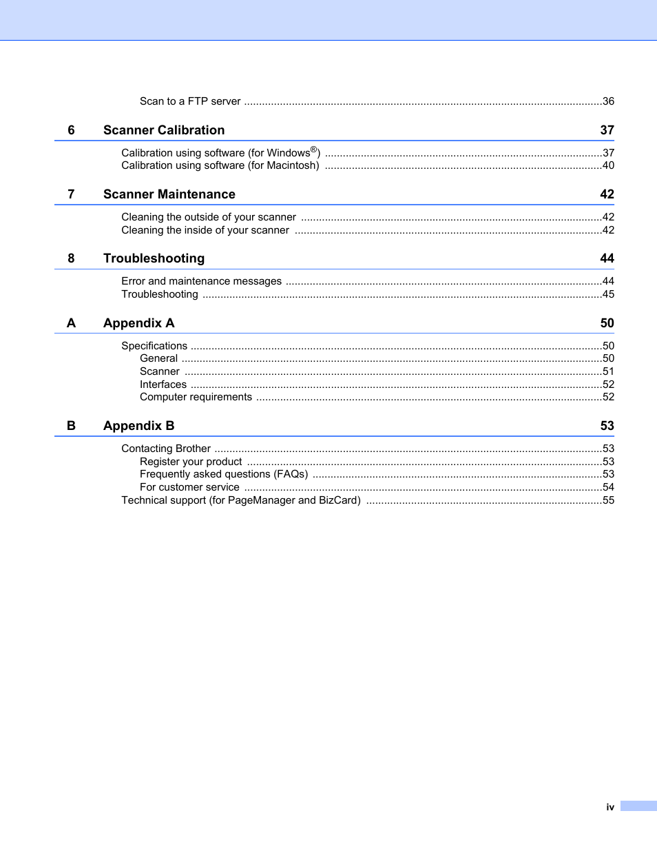 Brother DS-720D User Manual | Page 5 / 60
