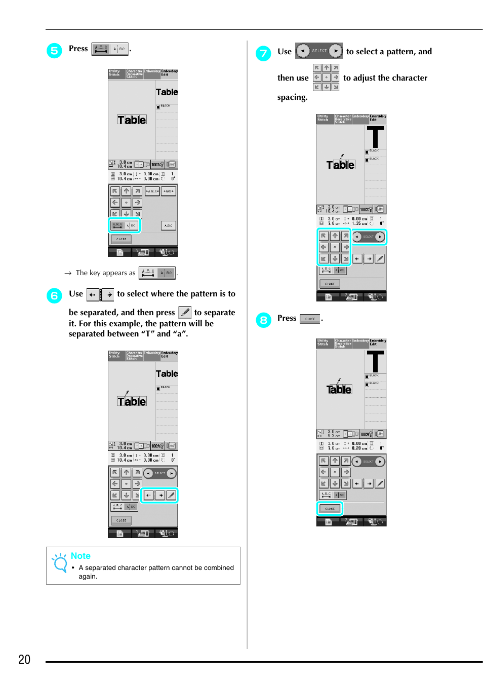 Brother Innov-is 4750D User Manual | Page 21 / 26