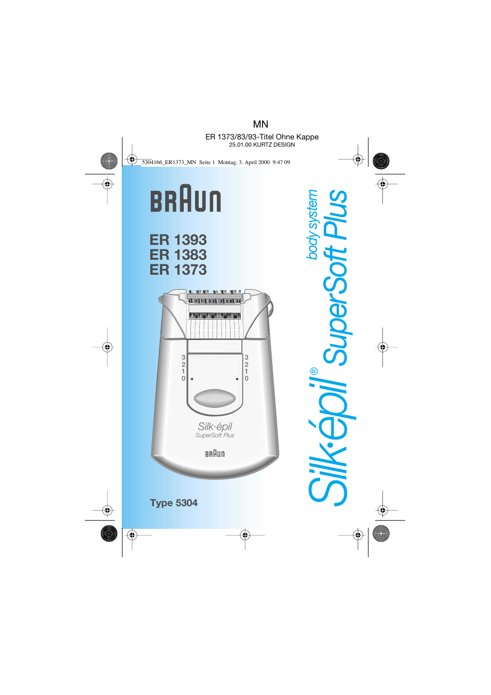 Braun ER1373 Silk-épil SuperSoft Plus User Manual | 59 pages