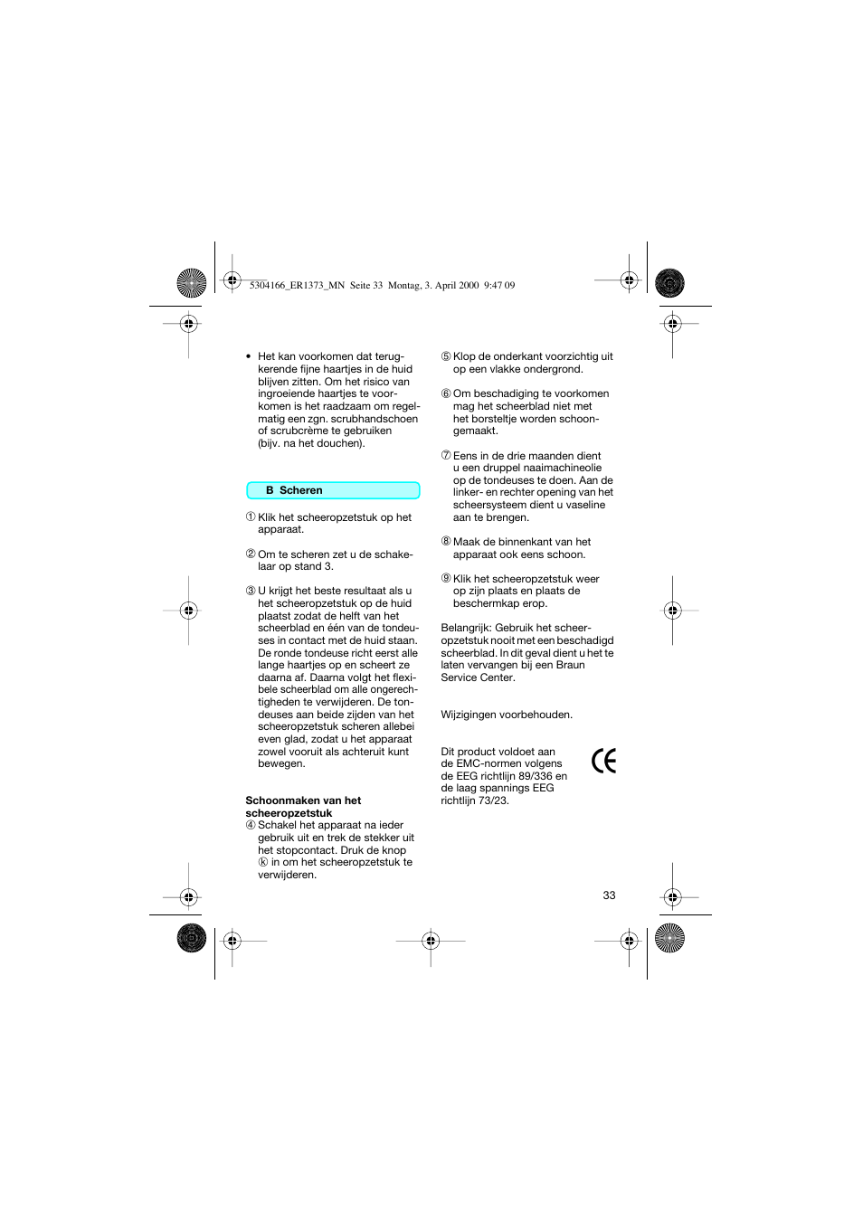 Braun ER1373 Silk-épil SuperSoft Plus User Manual | Page 33 / 59