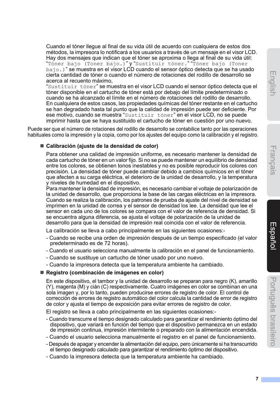 English | Brother HL 4570CDWT User Manual | Page 7 / 11
