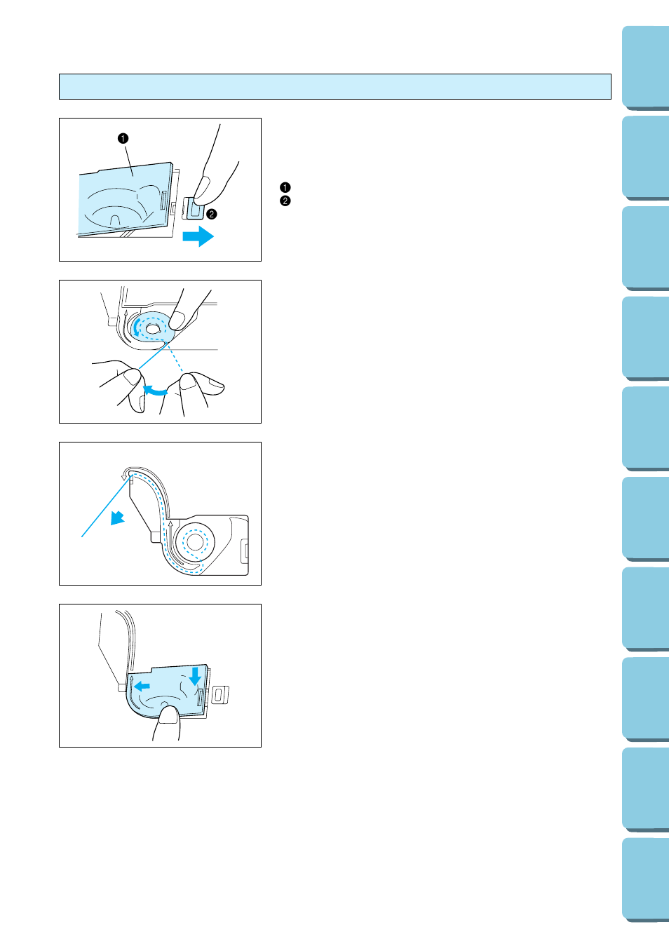 Setting the bobbin | Brother PE-170D User Manual | Page 18 / 147